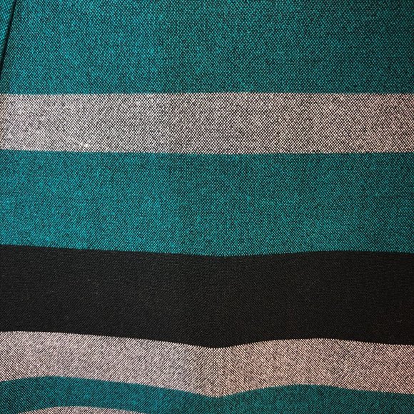Calvin Klein midi shift Teal striped dress size 4 - Picture 7 of 9